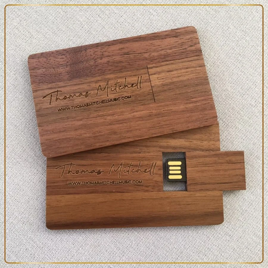 Personalised Thomas Mitchell timber USB